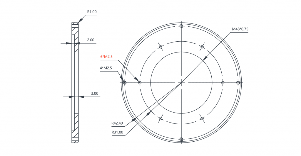 Player One M48 tilter plate compatibility diagram