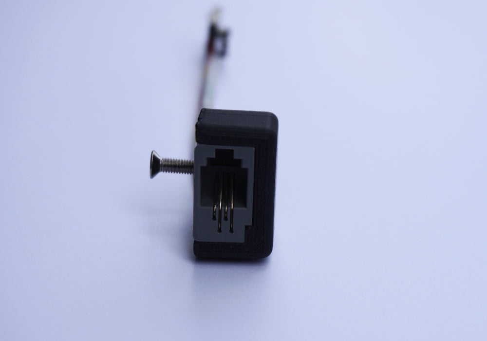 Astro Devices RJ22 encoder adapter cable with cap and M3 countersink screw