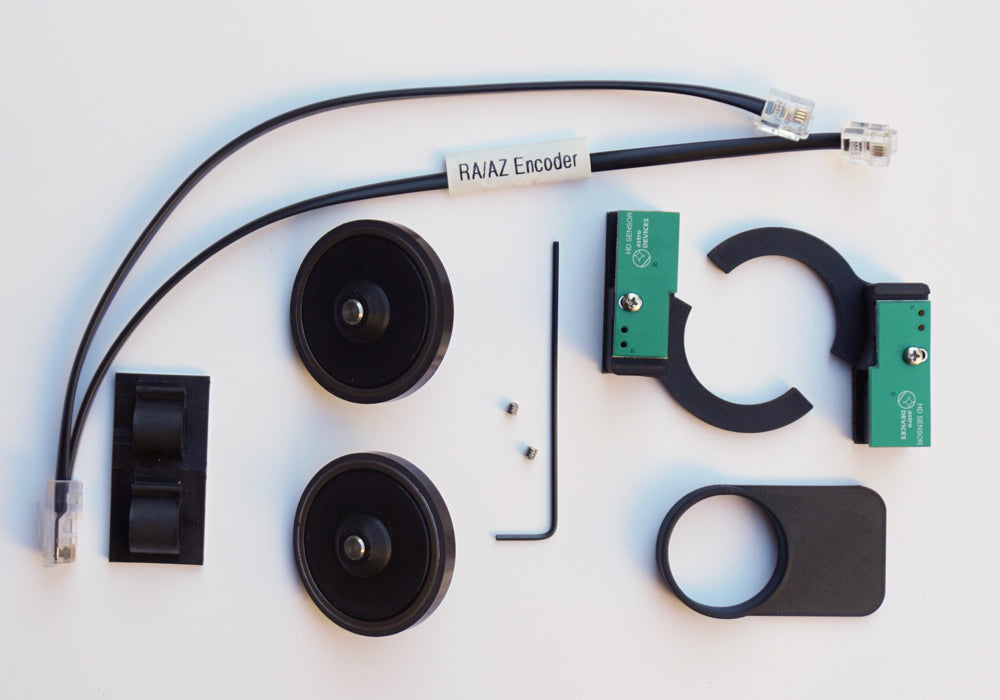 Astro Devices DiscMounts DM4 encoder kit components for push-to telescope
