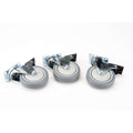 JMI 5 inch lockable caster wheels upgrade for Triangle-Style Dobsonian Wheeley Bars, set of three