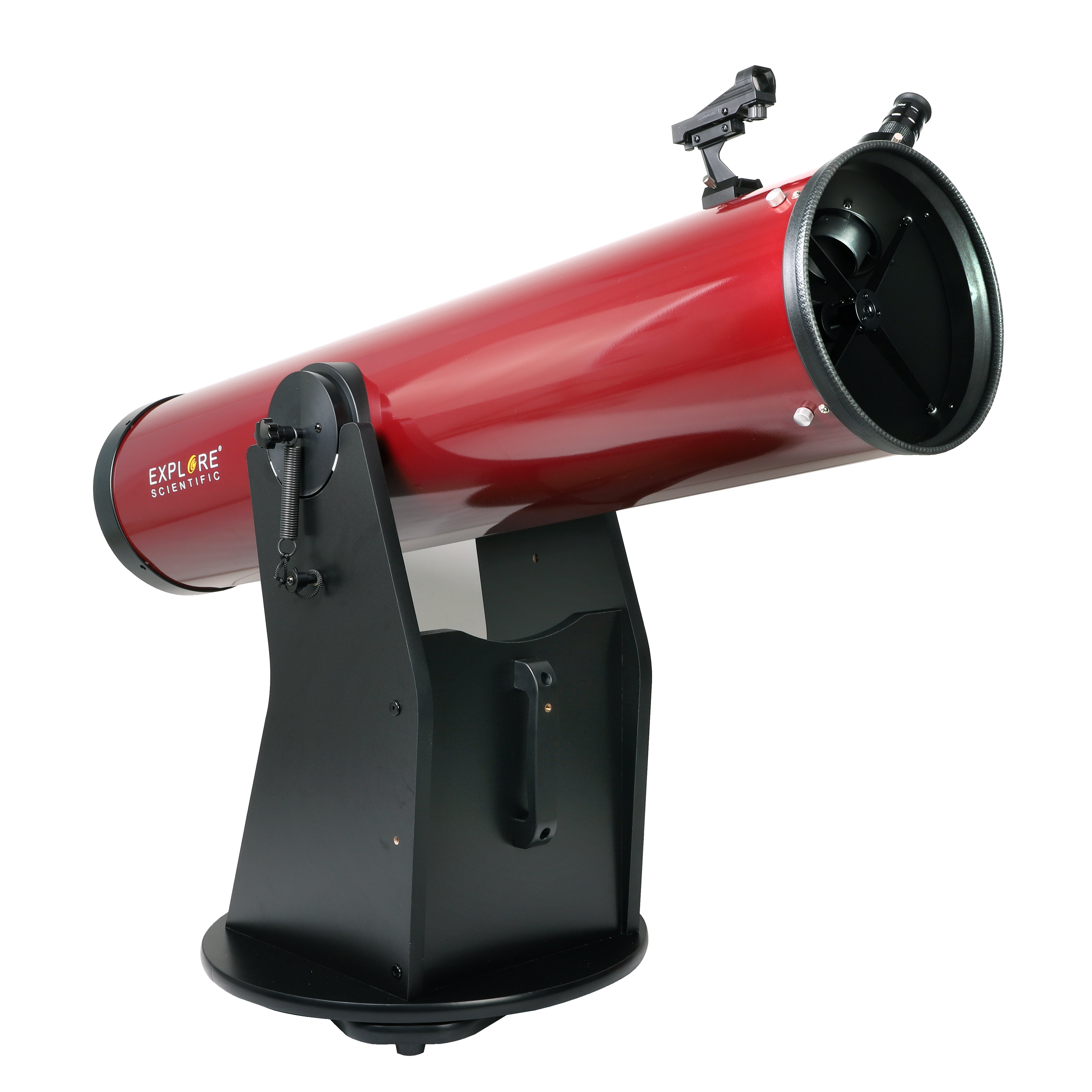 Ruby Red 8-inch Dobsonian base with spring tension system