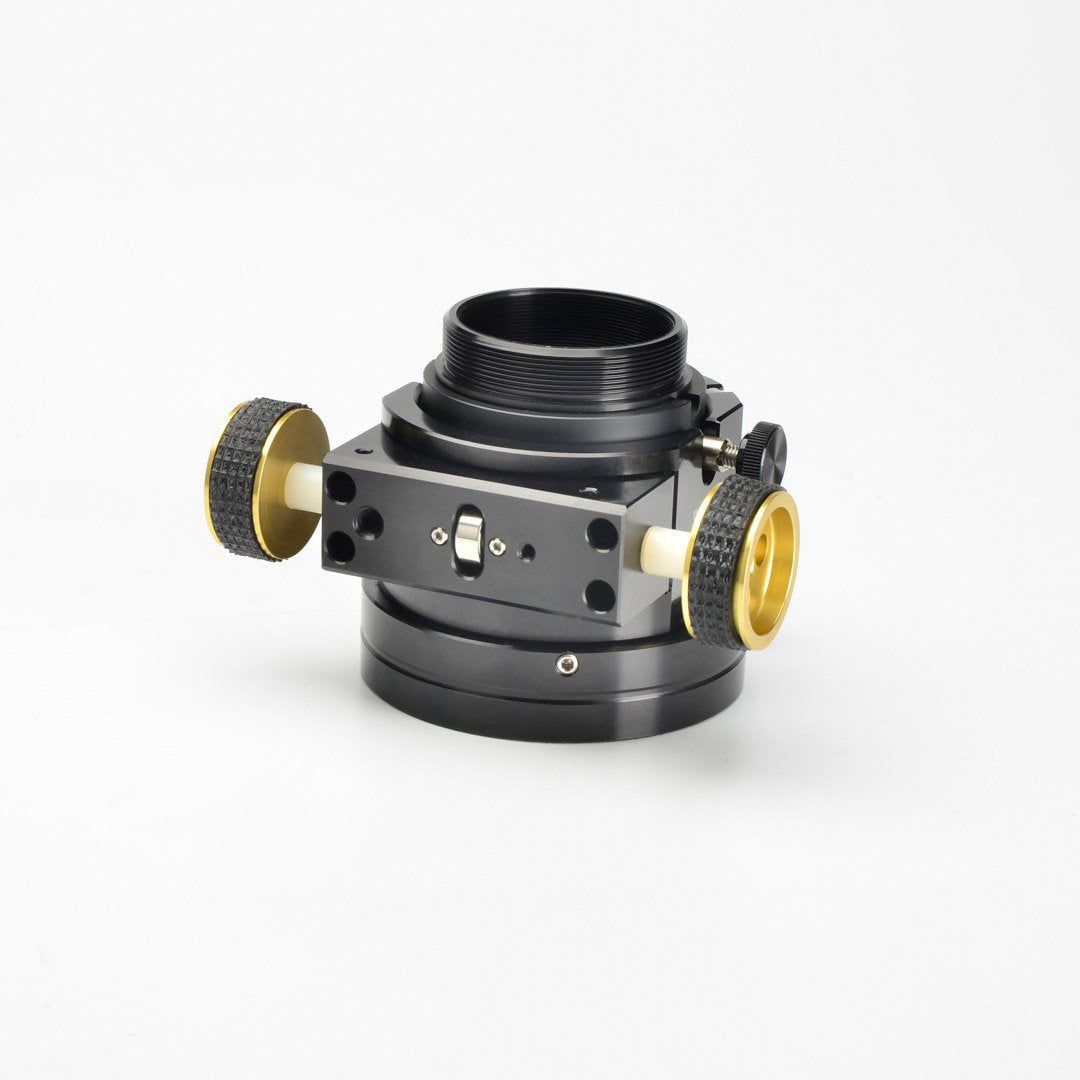 JMI Event Horizon EV2-C Crayford focuser mounted to the rear cell of a Schmidt-Cassegrain telescope