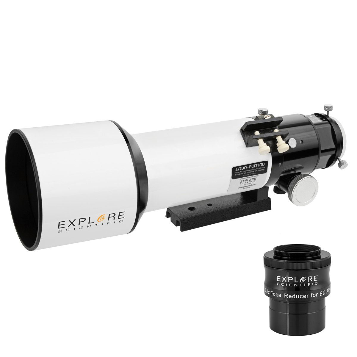 Explore Scientific ED80-FCD100 80mm f/6 air-spaced triplet refractor optical tube