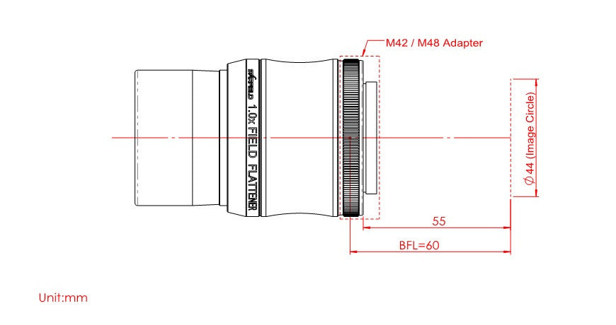 Starfield 1.0x Field Flattener