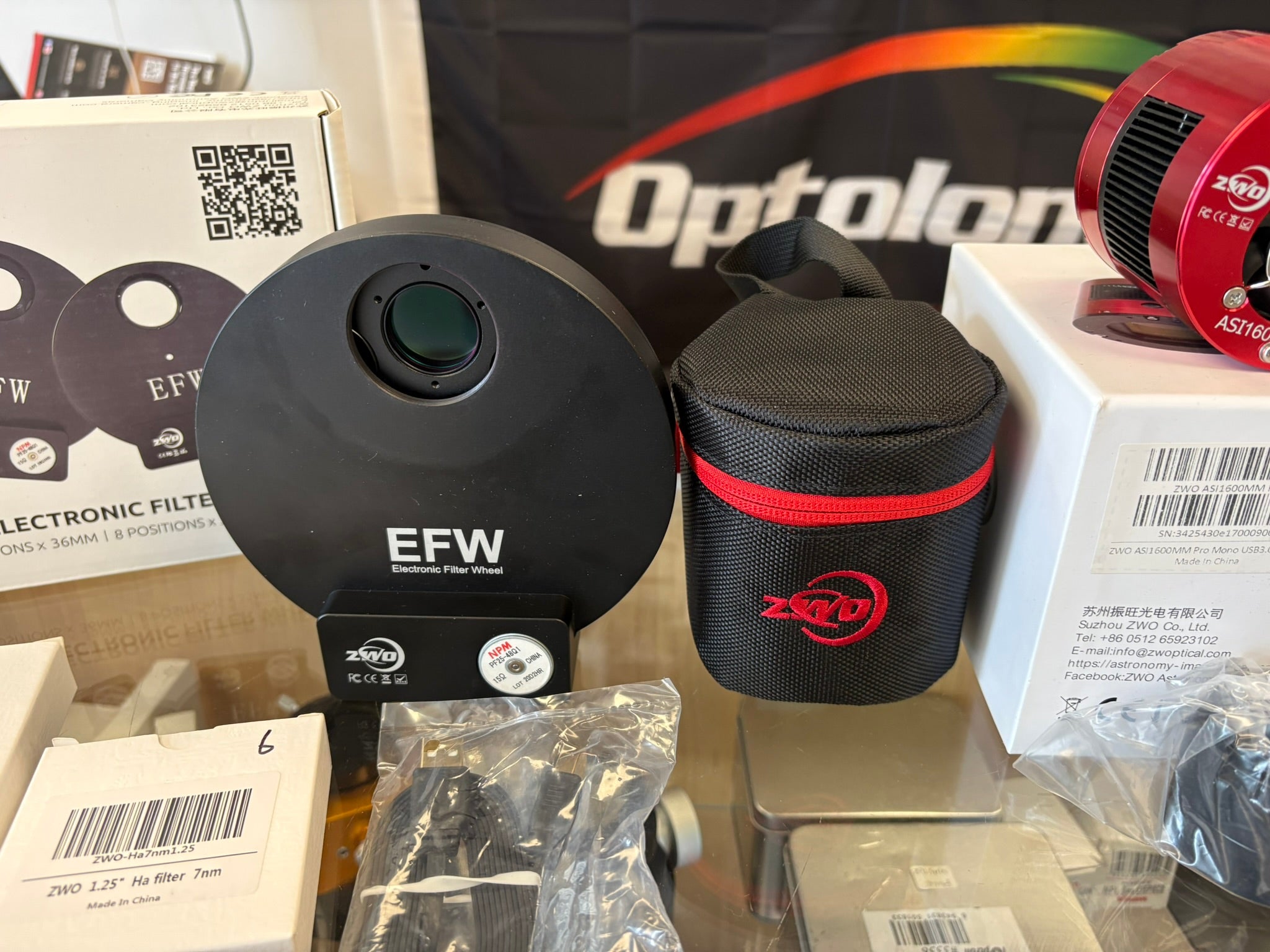 ZWO ASI1600MM-Pro + EFW 8x1.25" Filter Wheel and 7-Filter Package – Used (Very Good)