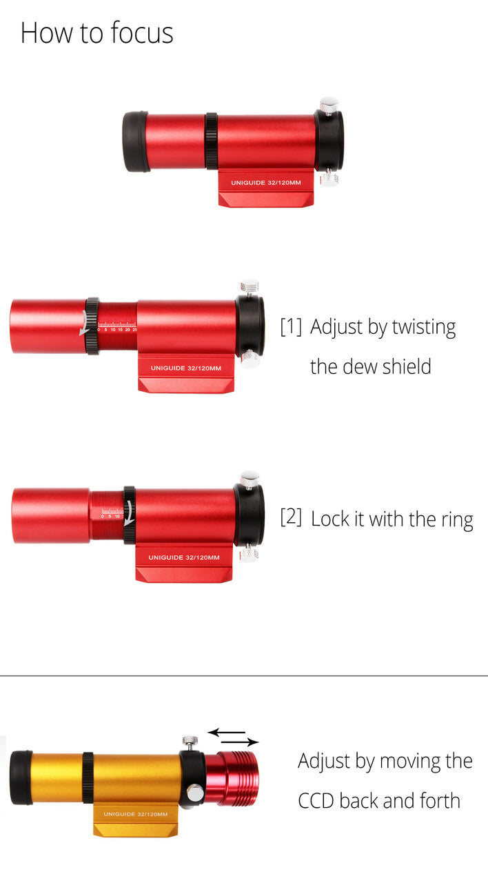 Slide-base UniGuide 32mm Scope - Space Grey