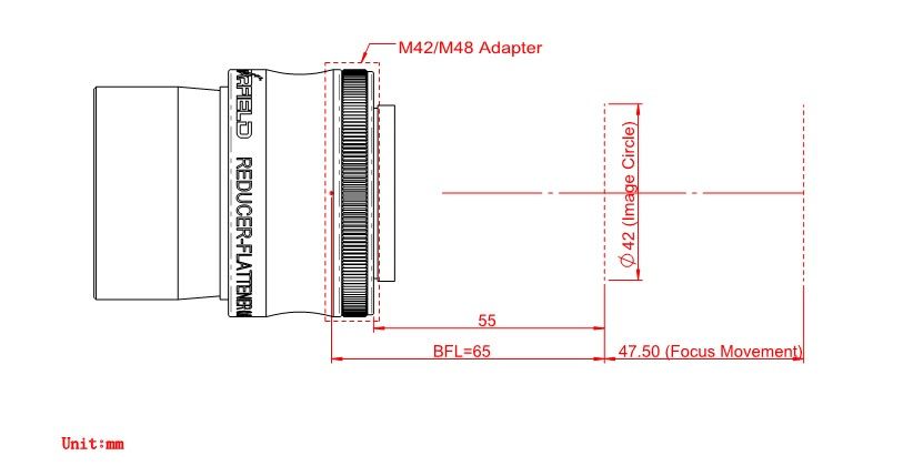 Starfield - 0.6x Reducer and Field Flattener