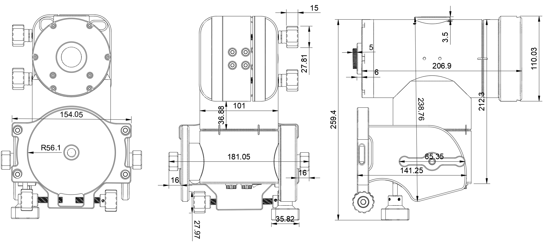 NYX-101 Harmonic Gear Mount