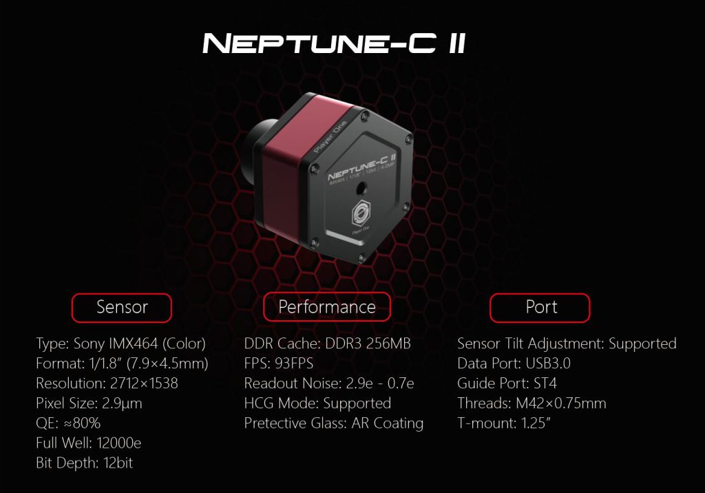 Neptune-C II USB3.0 Color Camera (IMX464)