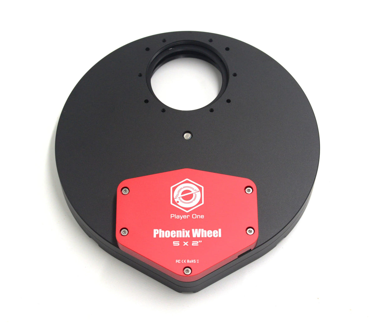 Player One Phoenix 5x2 five-position motorized filter wheel for 2 inch and 50mm filters
