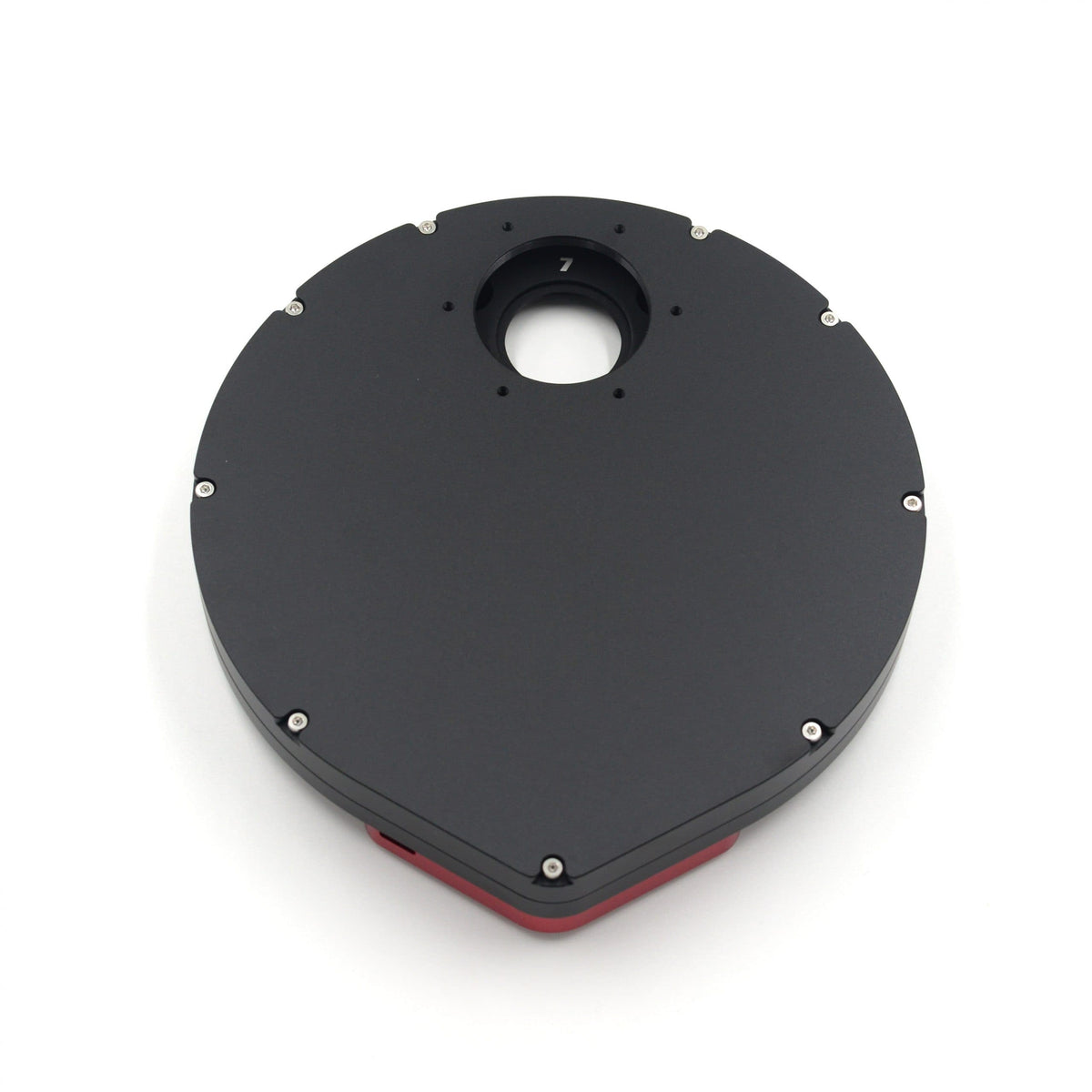 Player One Astronomy Phoenix 8x1.25 inch motorized filter wheel port side for planetary and guiding imaging