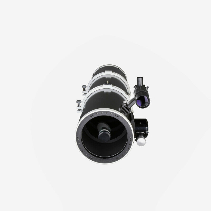 Sky-Watcher Starlux 190MN 190mm f/5.3 Maksutov-Newtonian optical tube, front view of meniscus corrector, for deep-sky astrophotography and visual observing