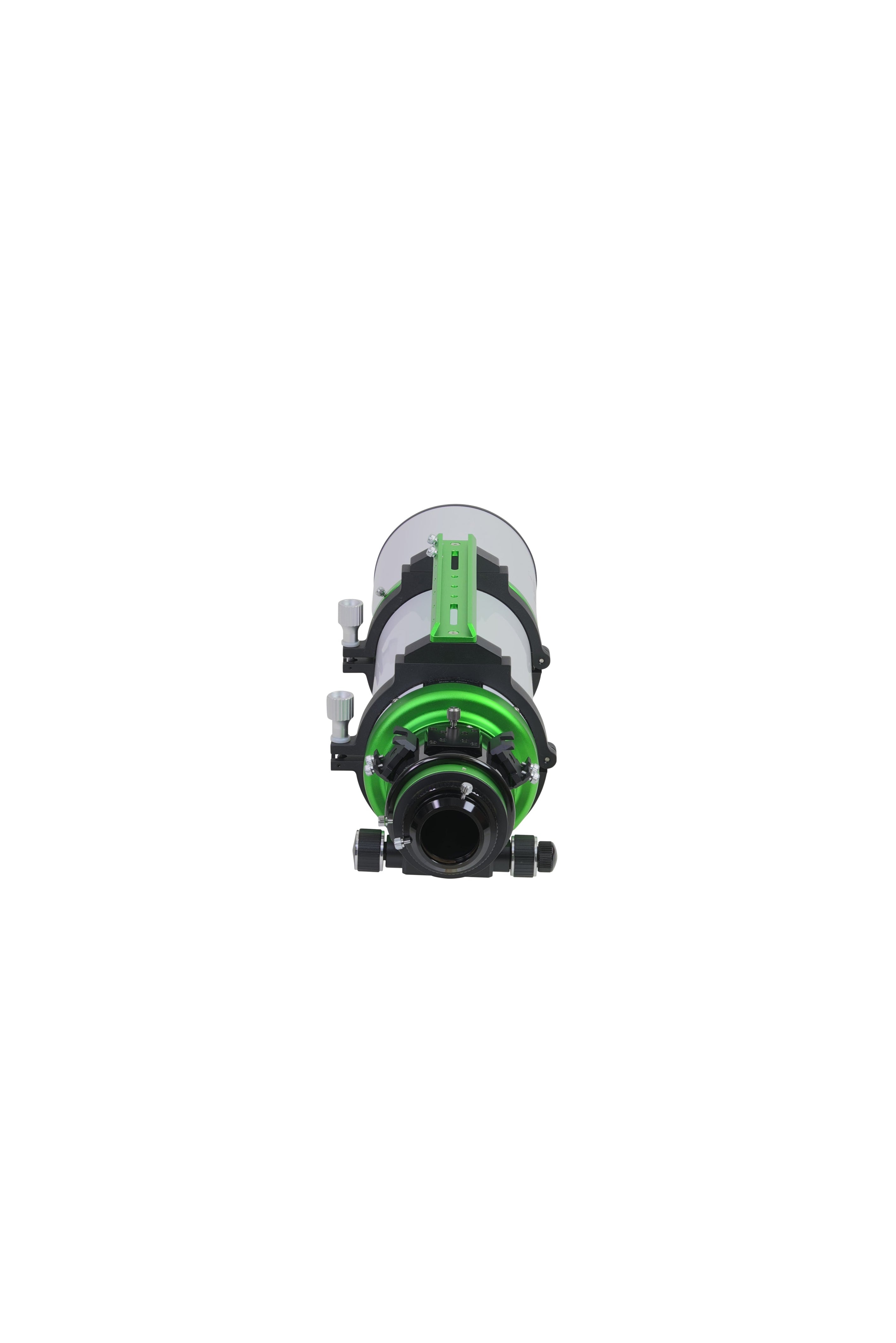 Sky-Watcher Esprit 120EDX super apo triplet refractor, rear view of the M74x1 focuser output thread, astrophotography telescope