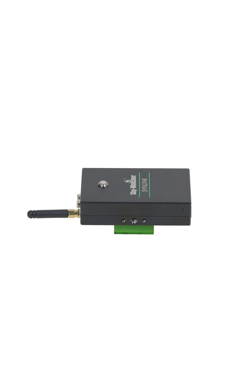 Sky-Watcher SynLink Universal Astroimaging Controller left side profile of astroimaging controller for astrophotography