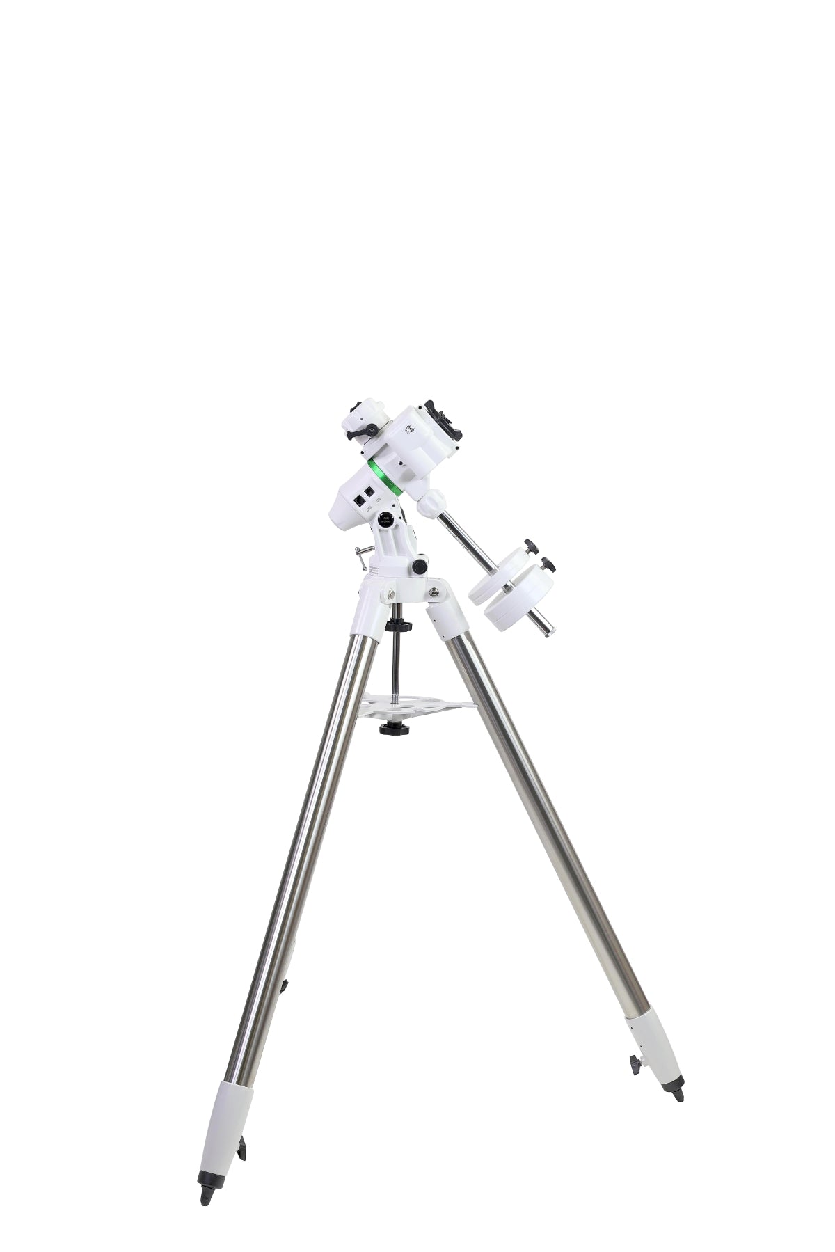 Sky-Watcher EQ-AL55i Pro equatorial mount right profile showing 45 mm Vixen dovetail saddle and declination clutch