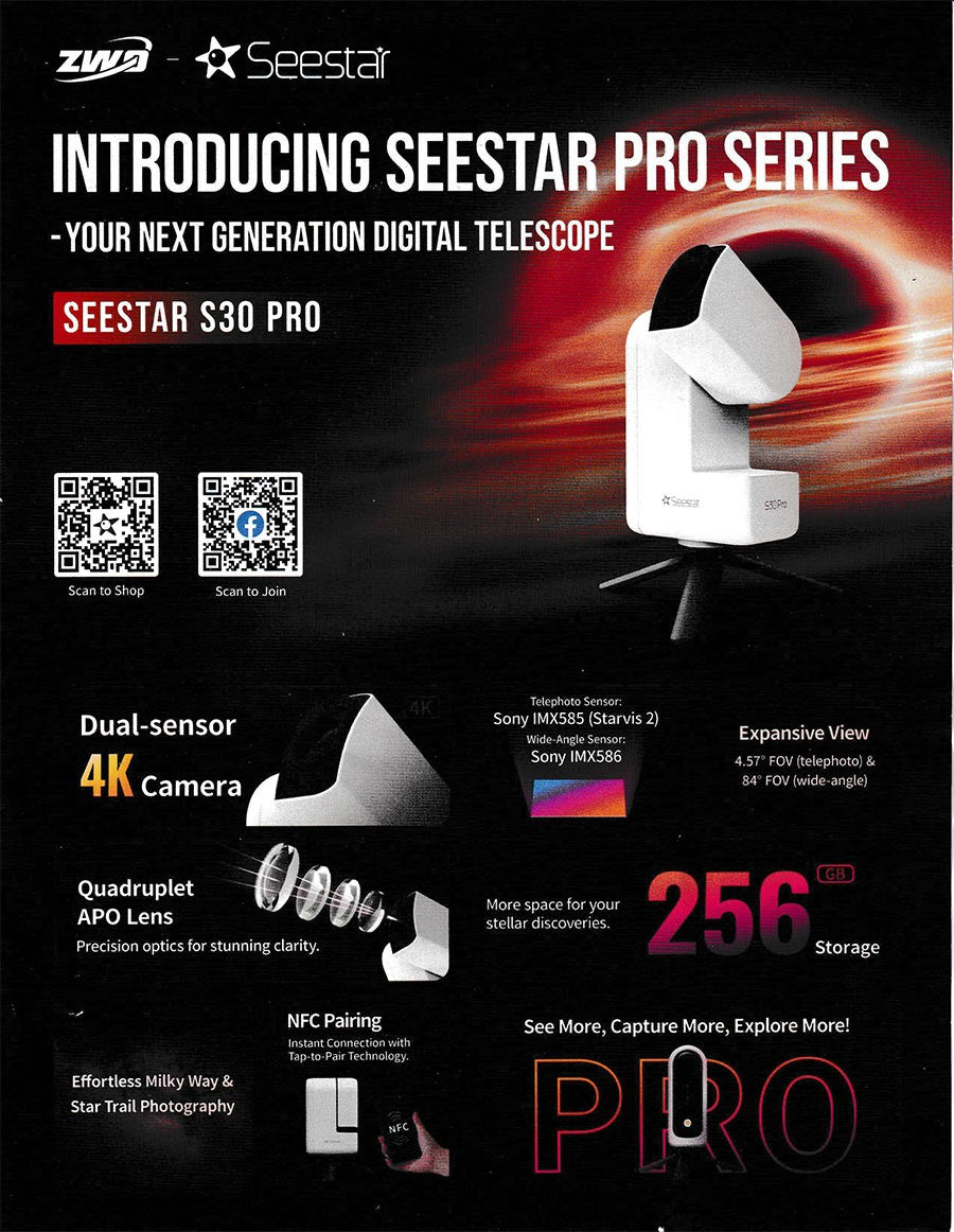 ZWO Seestar S30 Pro — All-In-One Smart Telescope