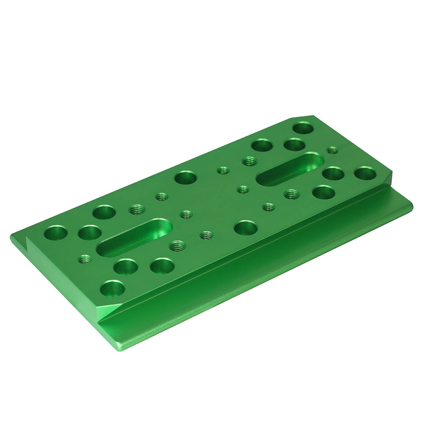 Sky-Watcher 180mm universal D-plate Losmandy-style dovetail bar in anodized green for mounting telescope tubes to equatorial mounts