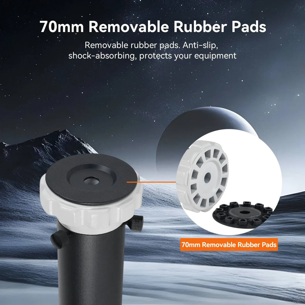SVBONY SV225H 240mm aluminium tripod riser for alt-azimuth telescope mounts