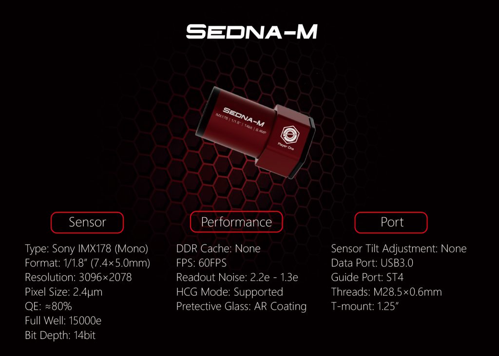 Sedna-M USB3.0 Mono Camera (IMX178)