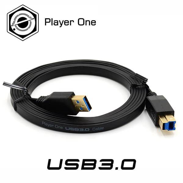 Player One USB3.0 Type-A to Type-B 2M data cable for fast download from a USB3.0 astronomy camera