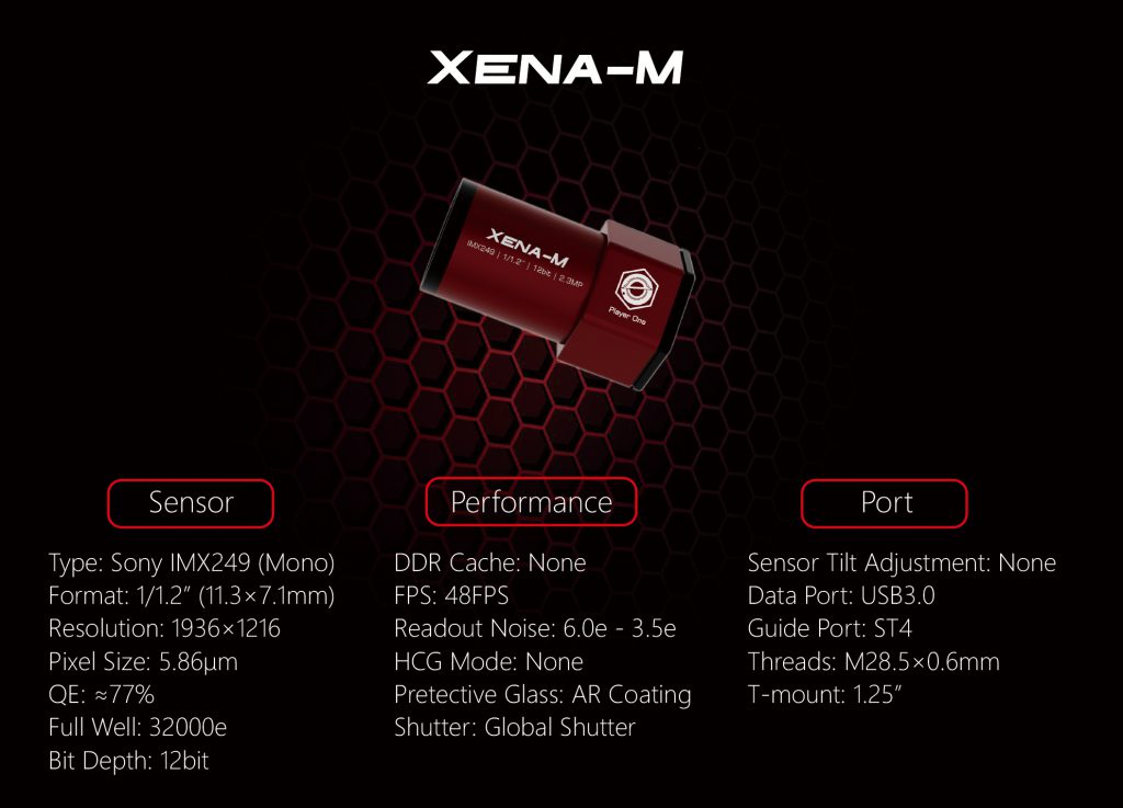 Xena-M USB3.0 Mono Camera (IMX249)