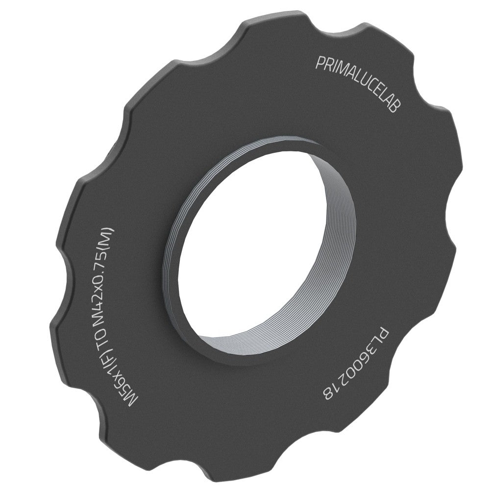 Adapter from M56 to T2 with stop ring for ESATTO 2"