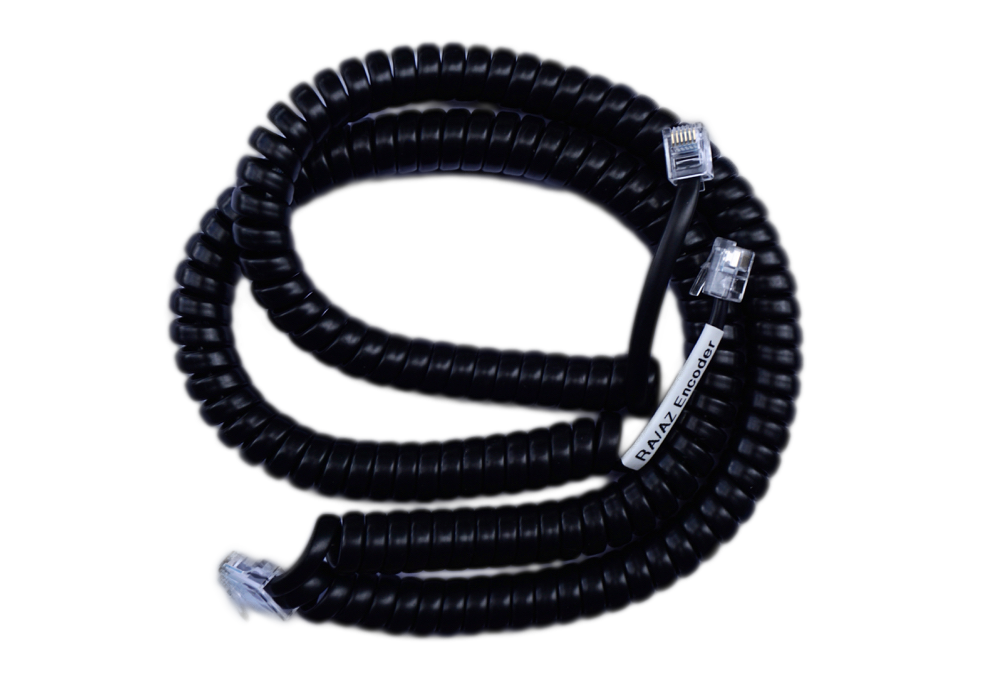 Astro Devices coiled encoder cable for digital setting circles