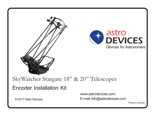 Astro Devices SkyWatcher StarGate Nexus DSC shelf and stalk