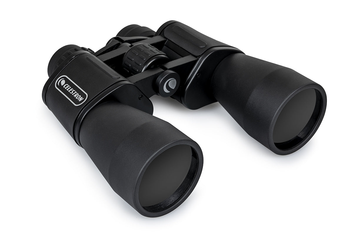Celestron EclipSmart 12x50 binoculars angle view for eclipse viewing