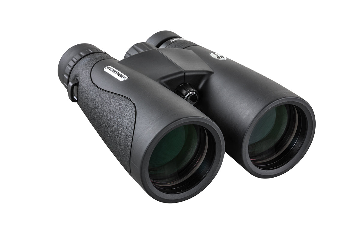Celestron Nature DX ED 12x50 roof binoculars angle view for astronomy and low-light observation