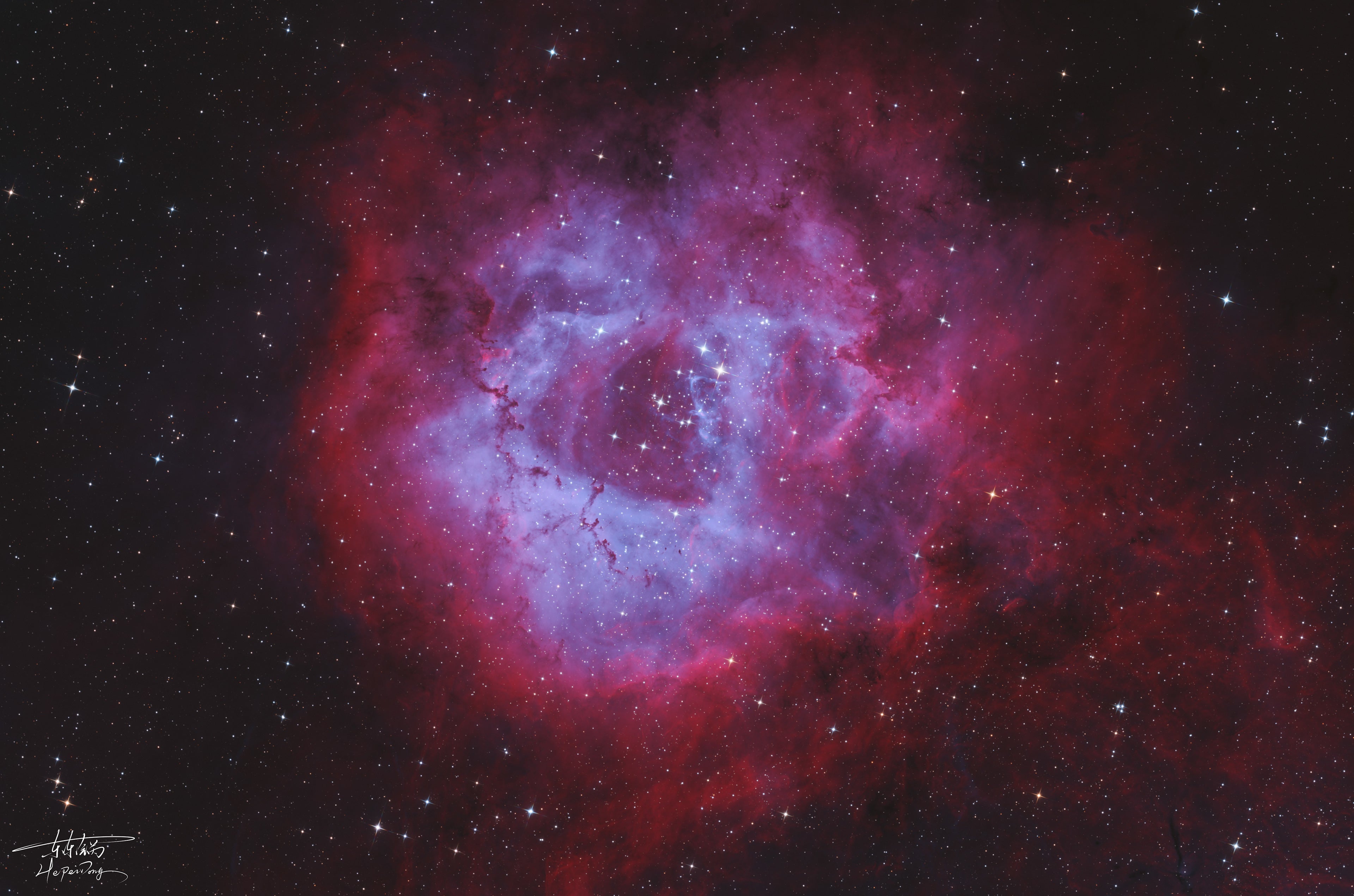 Askar SQA106 - sample image: NGC2237 Rosette Nebula, SQA106 + ZWO ASI2600MM Pro