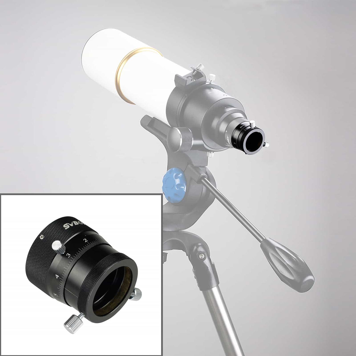 SVBONY SV161 1.25 inch double helical focuser with M42 T2 threads for guide scopes and cameras