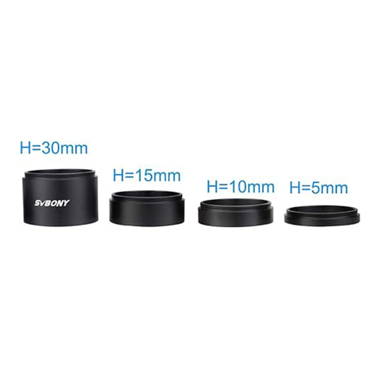 SVBONY SV119 M48 extension tubes for astrophotography spacing