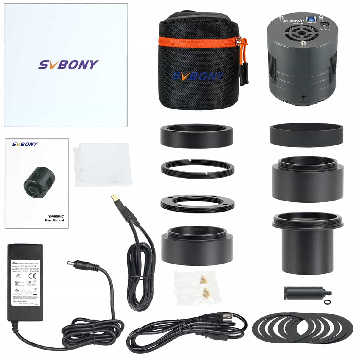 SVBONY SV605MC cooled monochrome astronomy camera with Sony IMX533 sensor for narrowband deep-sky imaging