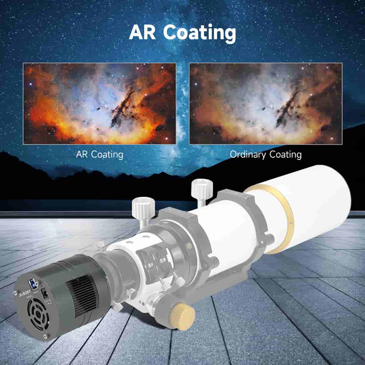 SVBONY SV605CC cooled colour astronomy camera with Sony IMX533 sensor for deep-sky astrophotography