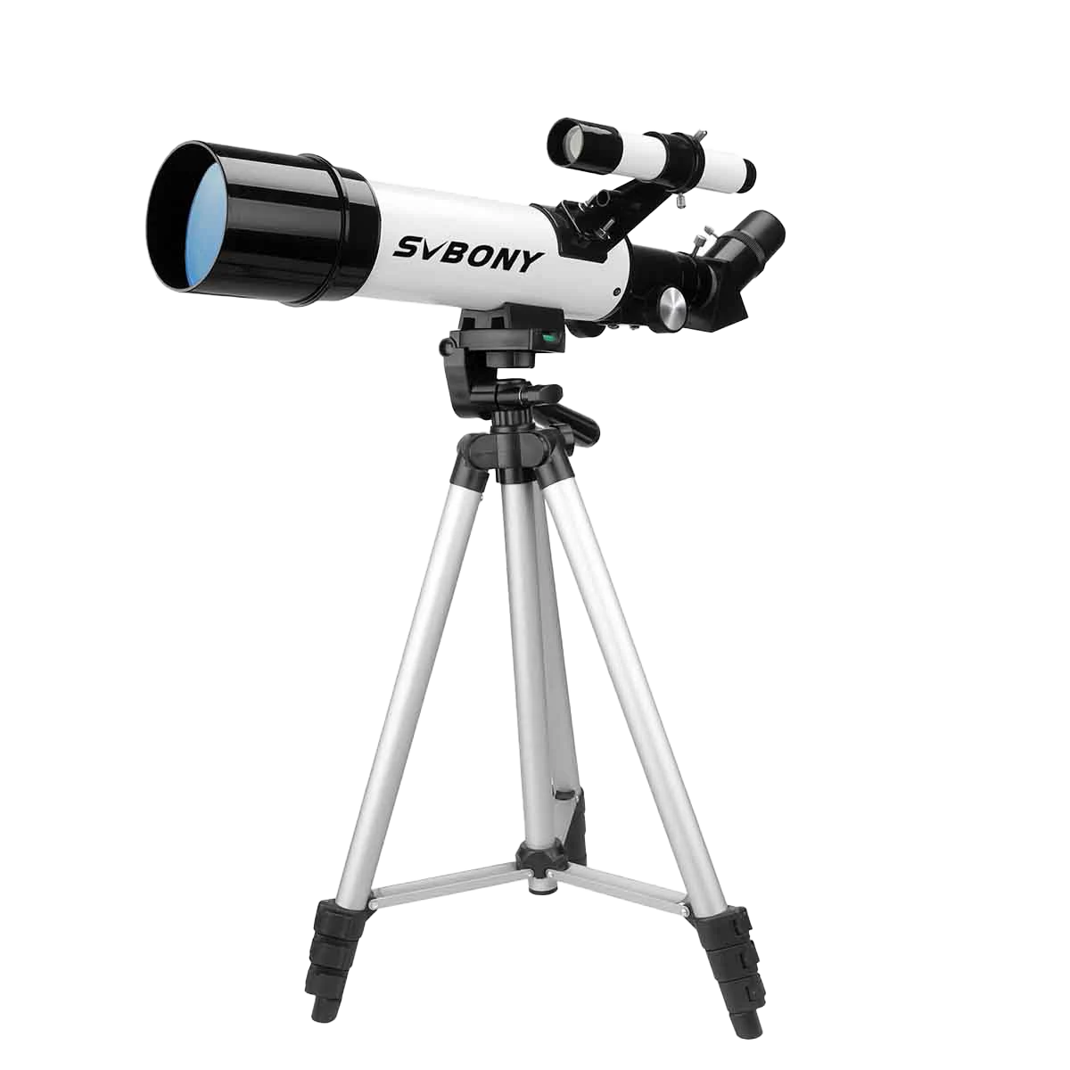 SVBONY SV501P 60/400 portable refractor telescope with tripod and backpack for Moon and daytime viewing