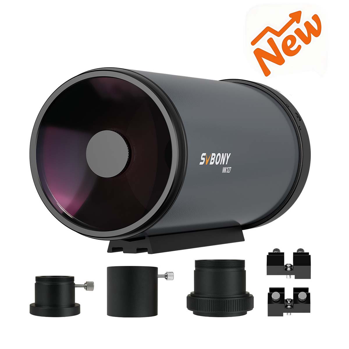 SVBONY MK127 127mm f/11.8 Maksutov-Cassegrain telescope OTA for lunar, planetary and small deep-sky observing and imaging