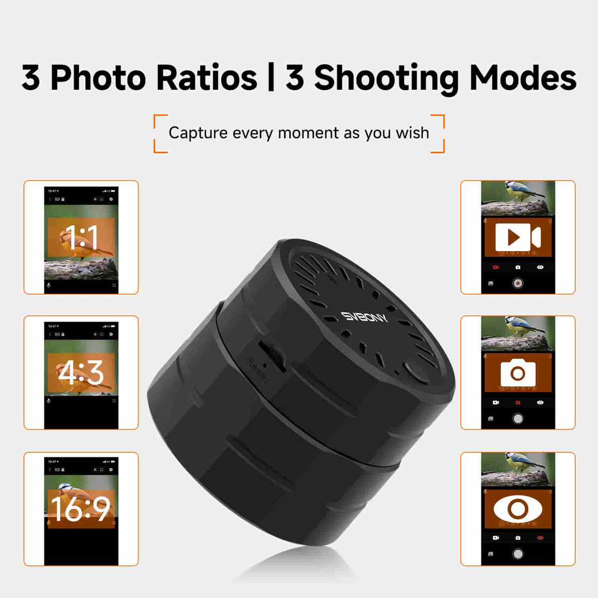 SVBONY SC002 WiFi electronic eyepiece camera for digiscoping and spotting scope photography