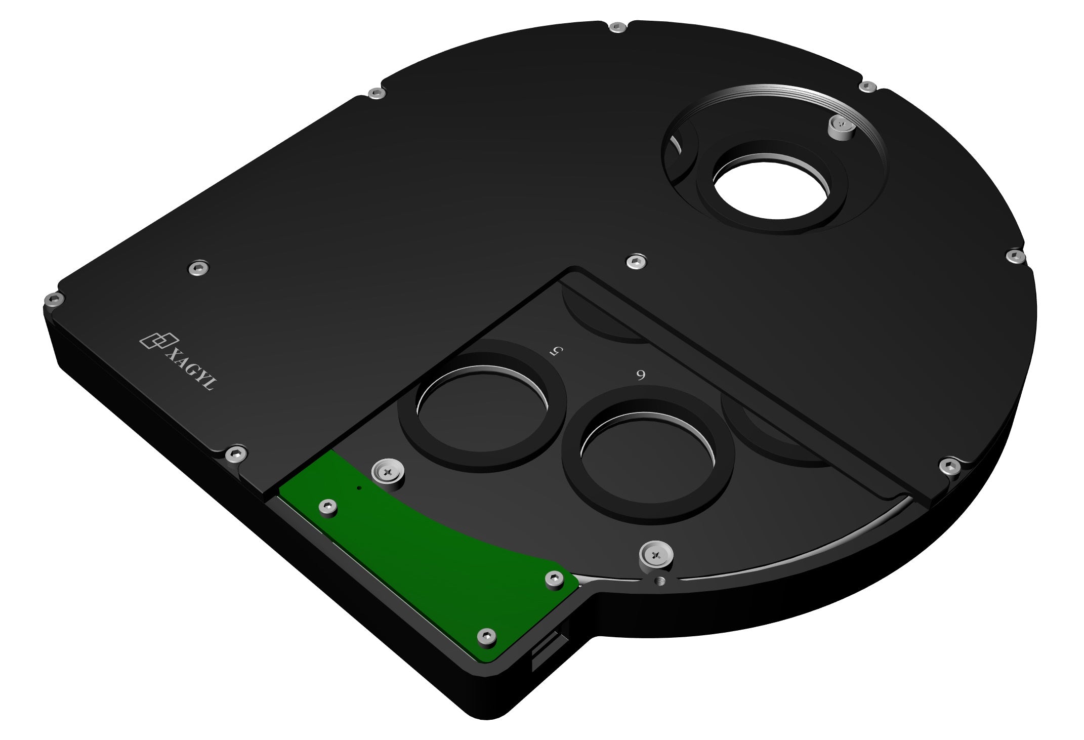 Xagyl Ultra Thin Motorized Filter Wheel - 8 x 31mm Unmounted Filters