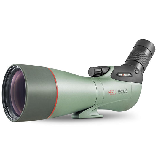 Kowa PROMINAR TSN-88A ZM Set angled 88mm spotting scope with TE-11WZ II zoom eyepiece for birding and digiscoping