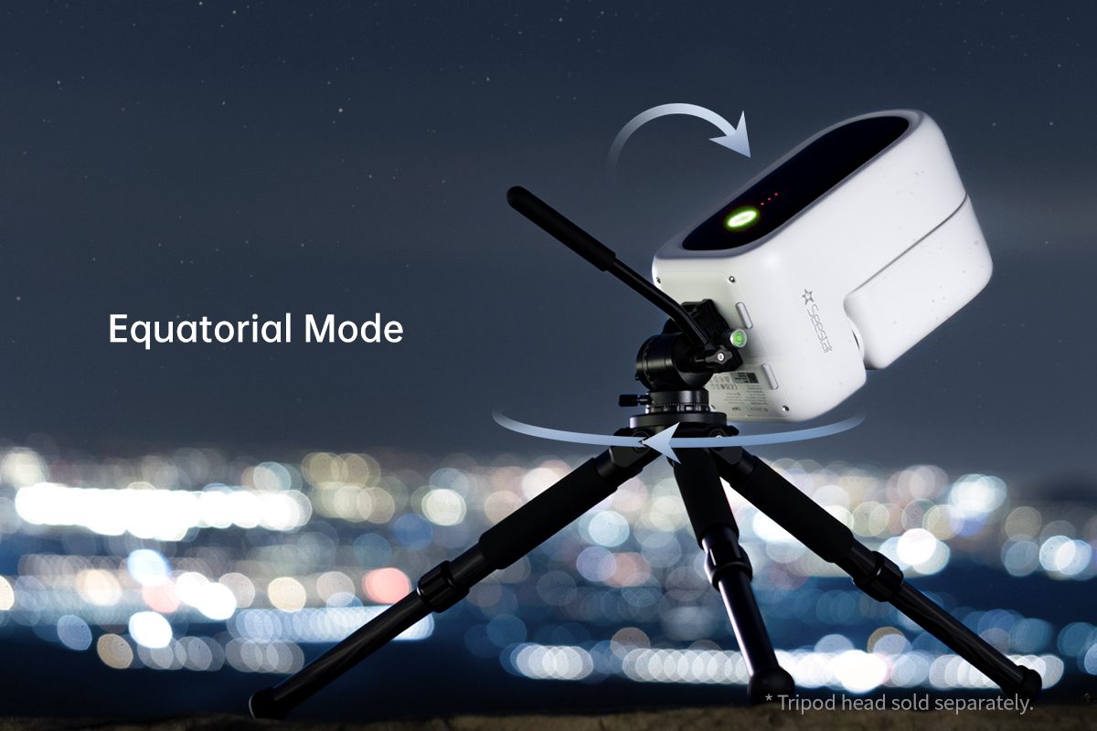 Equatorial mode on the Seestar S50 Pro for stable tracking and longer exposures