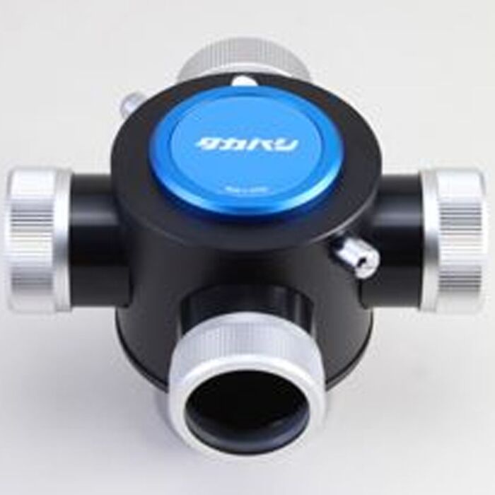 Takahashi 90 degree 4-turret eyepiece holder for four 1.25-inch eyepieces for planetary and lunar visual observing