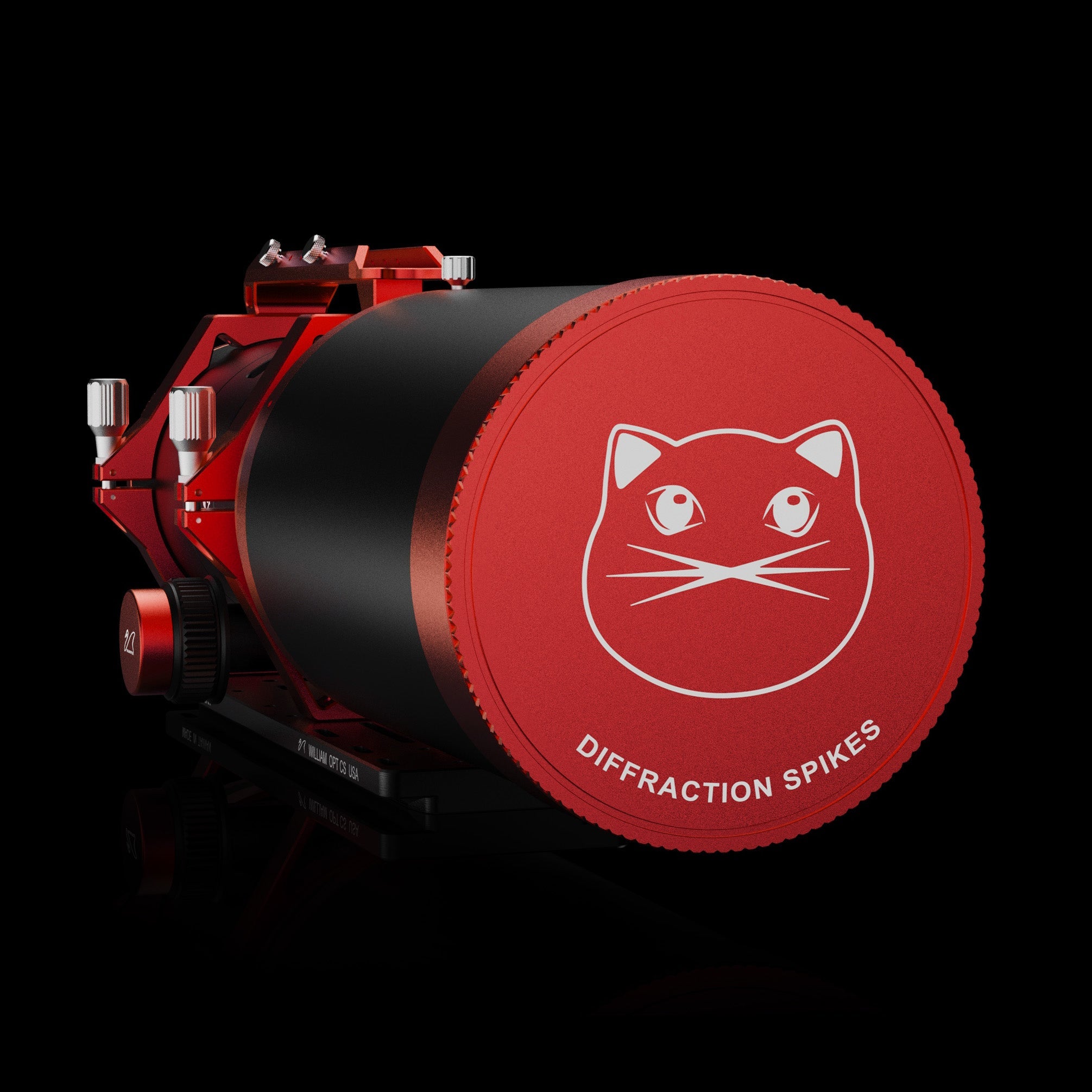 Front view of William Optics Ultra-Cat 131 131mm aperture astrograph