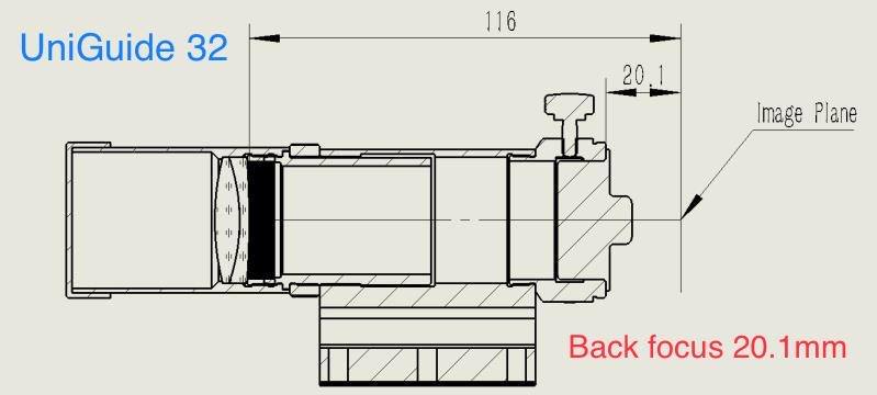 Slide-base UniGuide 32mm Scope - Space Grey