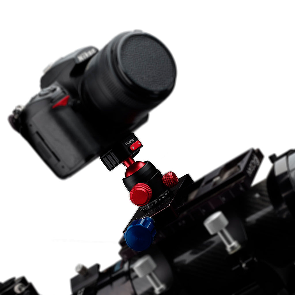 Farpoint Farpoint FDA Ball Head Camera Adapter — Farpoint FDA ball-head camera adapter mounted on a telescope (7003423047833)