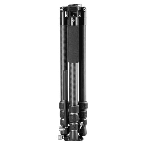 Kowa Vanguard VESTA GO 264CV12 lightweight packable carbon fiber tripod folded for travel and hiking