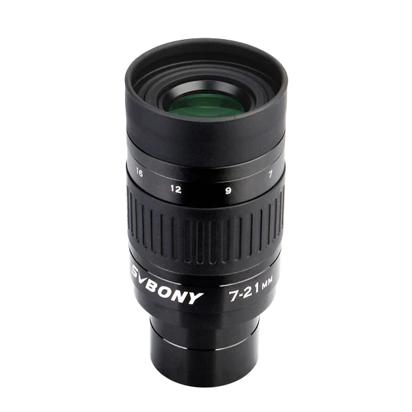 SVBONY SV135 1.25 inch 7-21mm 57-40 degree zoom eyepiece for lunar and planetary observing