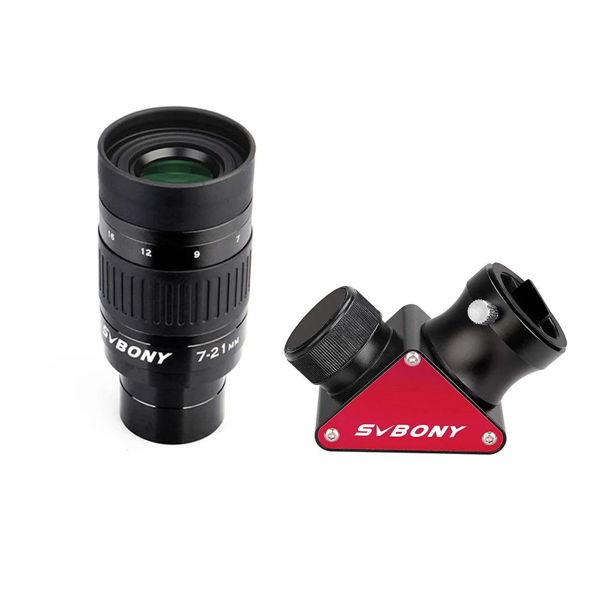 SVBONY SV135 7-21mm zoom eyepiece detail for planetary viewing