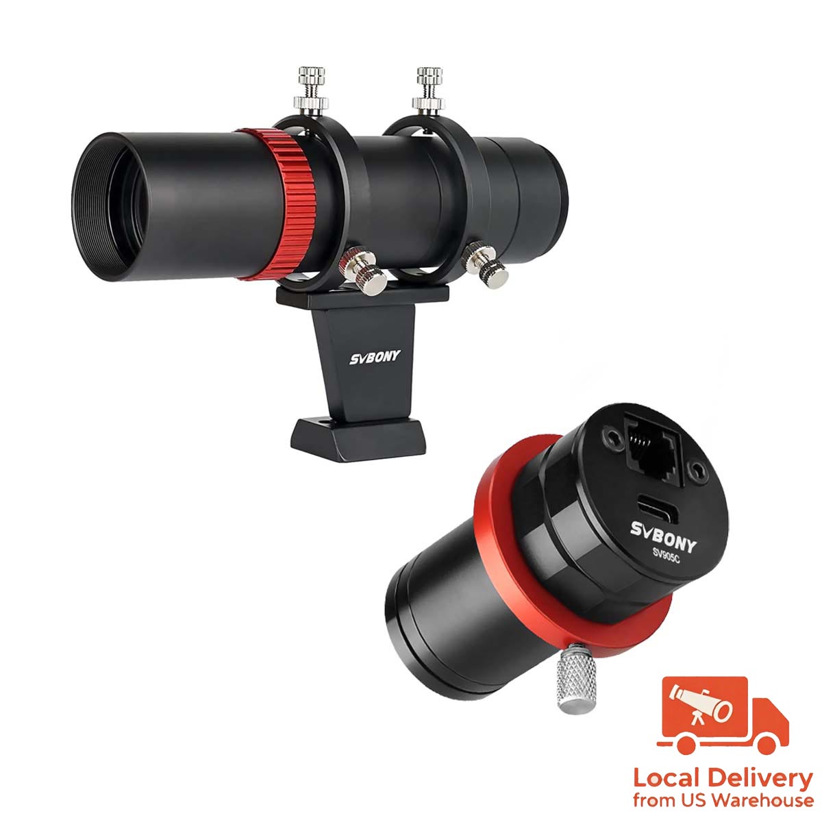 SVBONY SV165 40mm f/4 mini guide scope for autoguiding deep-sky astrophotography