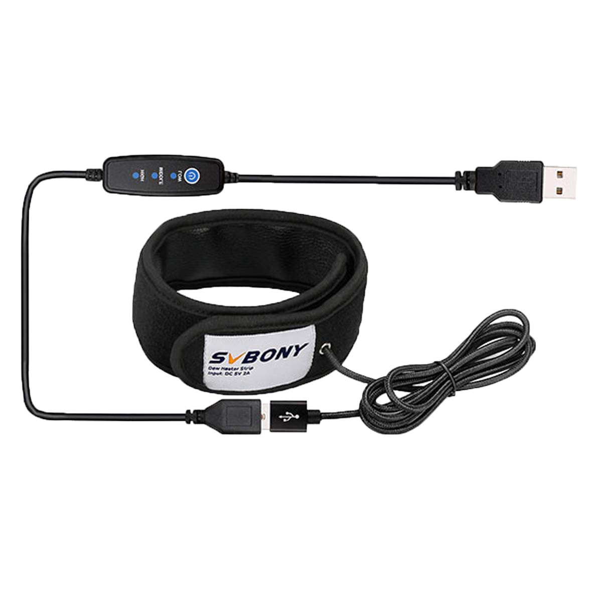 SVBONY SV172 320mm USB dew heater strip for small refractor dew prevention